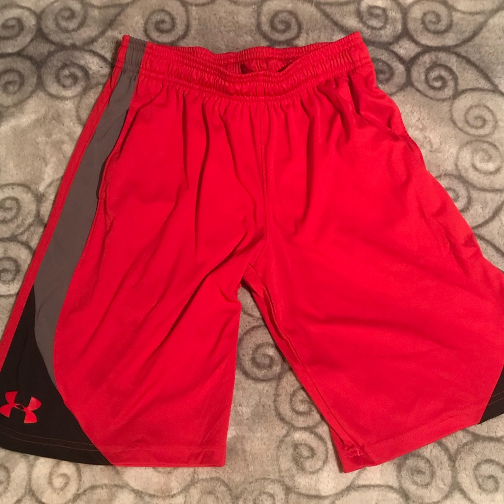 Under Armour Youth/Boys Red shorts